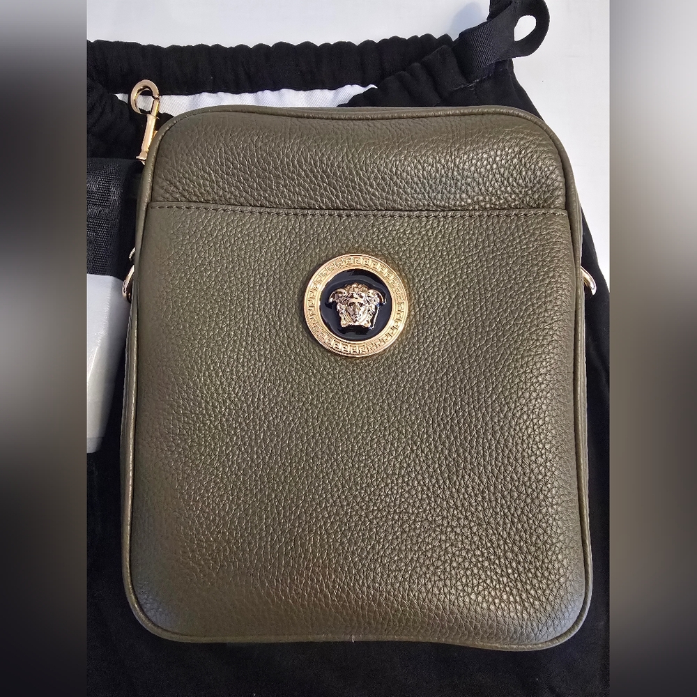 Versace Olive Green Crossbody Bag